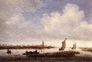 Salomon van Ruysdael View of Deventer Seen from the North West oil painting